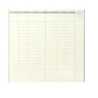 Traveler's Company Regular Notebook Refill 018 Free Diary Weekly Vertical