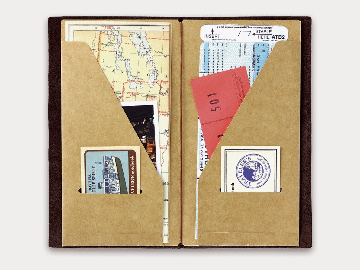 Traveler's Company Regular Notebook Refill 020 Kraft Paper Folder