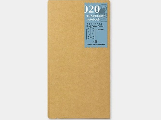 Traveler&#39;s Company Regular Notebook Refill 020 Kraft Paper Folder