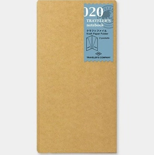 Traveler's Company Regular Notebook Refill 020 Kraft Paper Folder