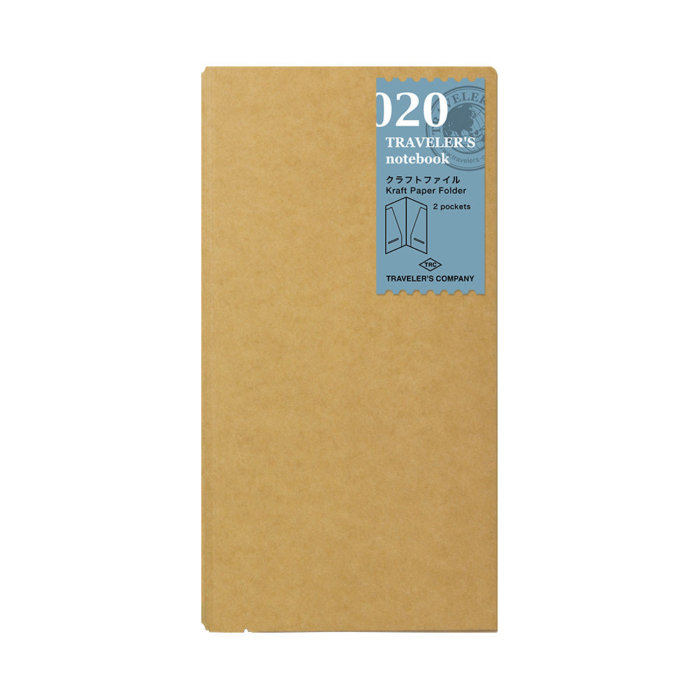 Traveler's Company Regular Notebook Refill 020 Kraft Paper Folder