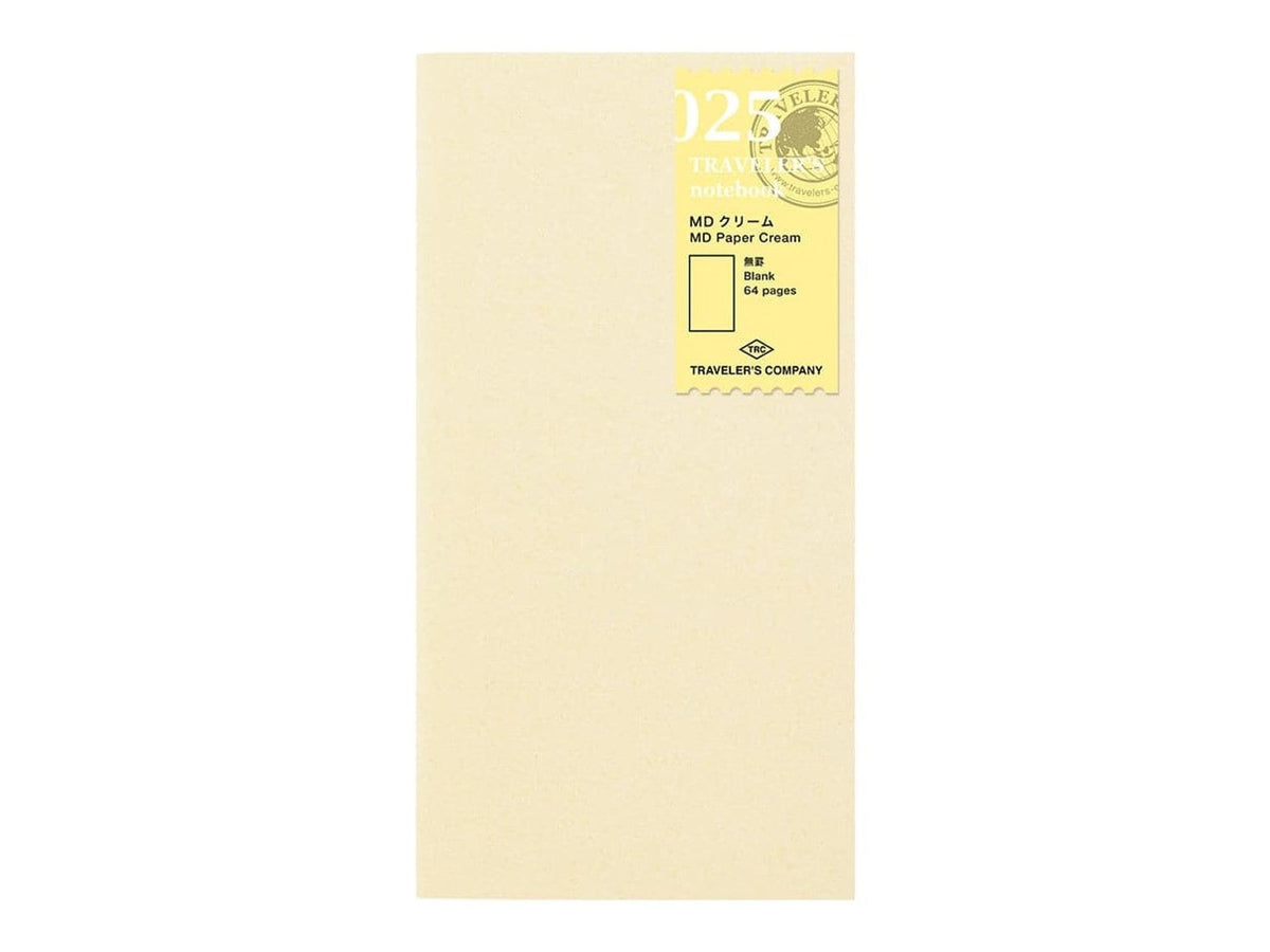 Traveler&#39;s Company Regular Notebook Refill 025 MD Paper Cream