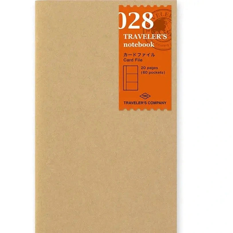 Traveler's Company Regular Notebook Refill 028 Card File