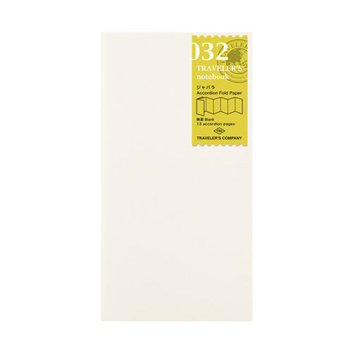 Traveler's Company Regular Notebook Refill 032 Accordion Fold Paper