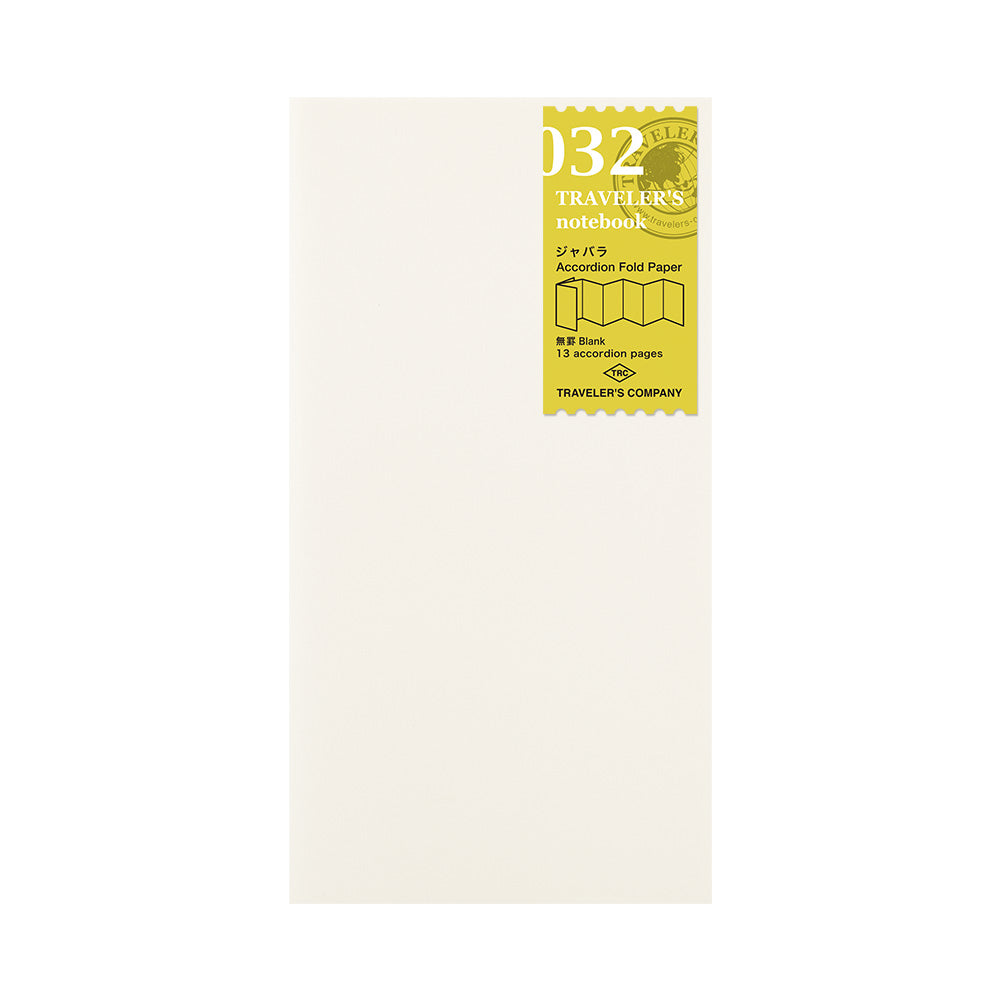 Traveler's Company Regular Notebook Refill 032 Accordion Fold Paper