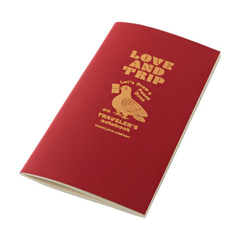 Traveler's Company Regular Notebook Refill - Love and Trip