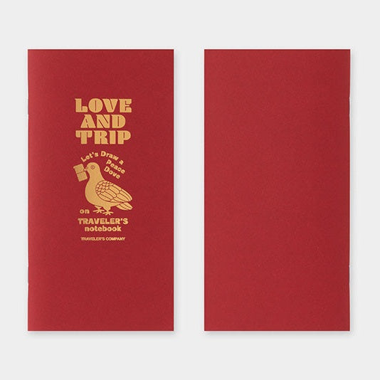 Traveler's Company Regular Notebook Refill - Love and Trip