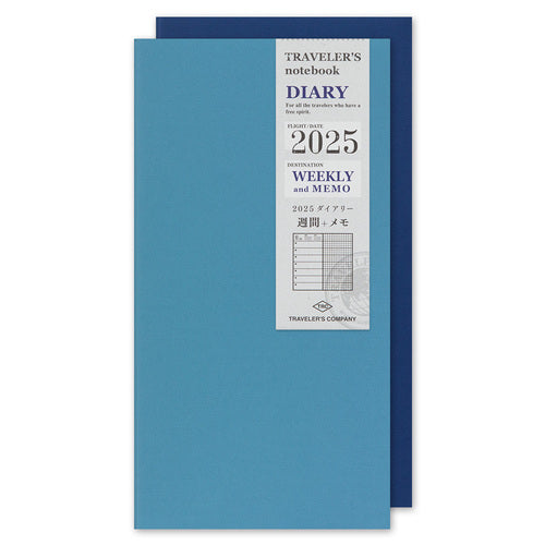 Traveler&#39;s Company Regular Notebook Refill - Weekly &amp; Memo Diary 2025