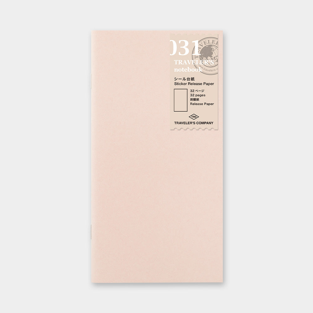 Traveler's Company Regular Refill Sticker Release Paper 031