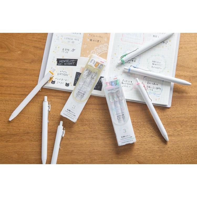 Uni-Ball One Metallic Colour 0.38mm - 3P