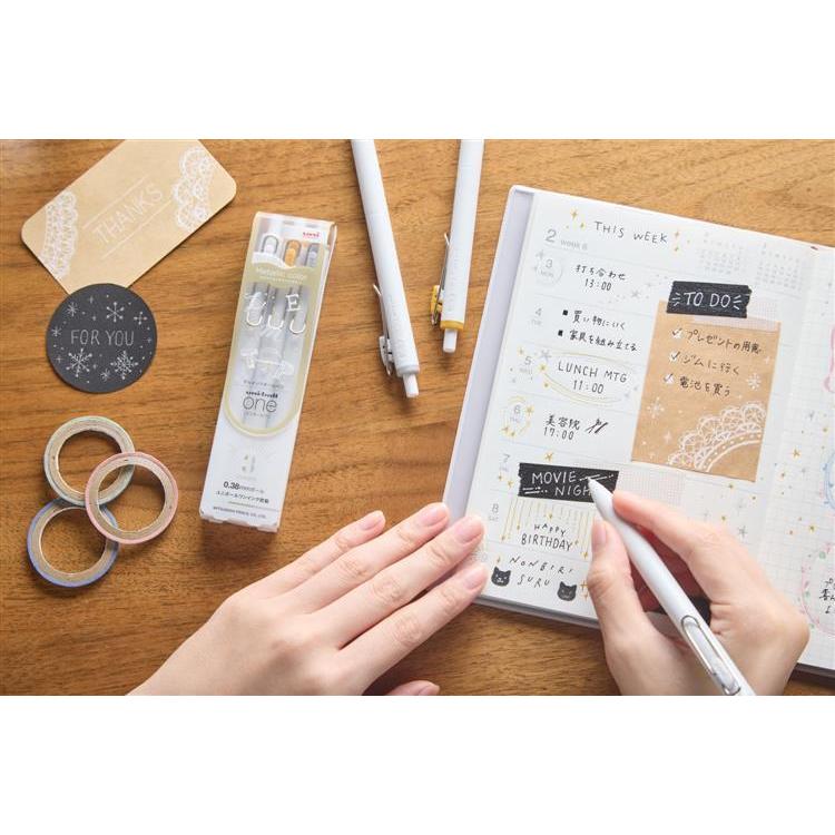 Uni-Ball One Metallic Colour 0.38mm - 3P