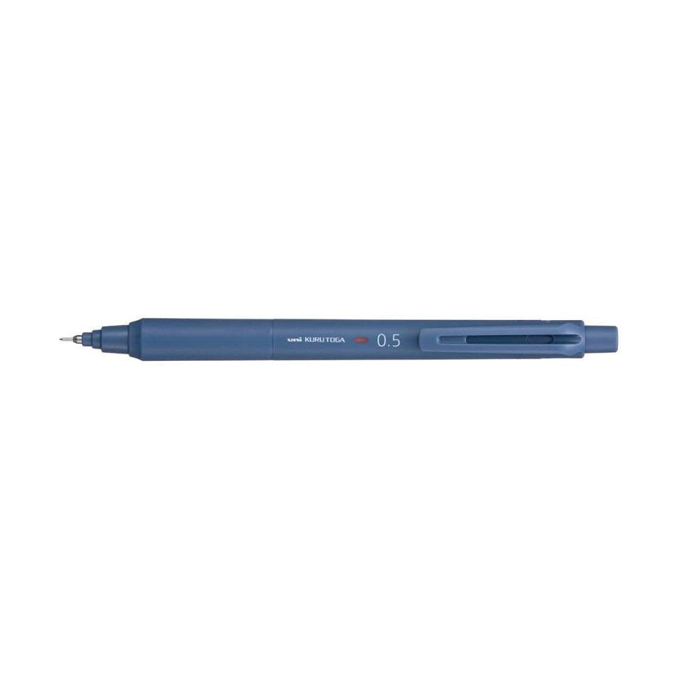 Uni Kurotoga KS 0.5mm mechanical pencil in dark blue with sleek design