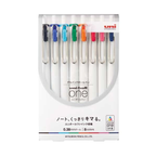 Uni-ball One Gel Ink Pen 0.38 - 8 Colors Set