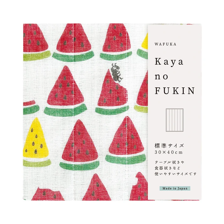 Wafuku Kaya Cloth Dishcloth - Watermelon