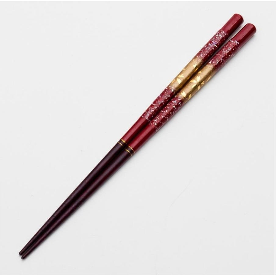 Wakasa Kasumi Shell Red Cherry Blossom Chopsticks 21cm