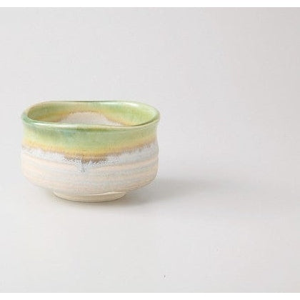 Warabai Green Glaze Matcha Bowl