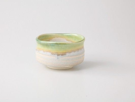 Warabai Green Glaze Matcha Bowl