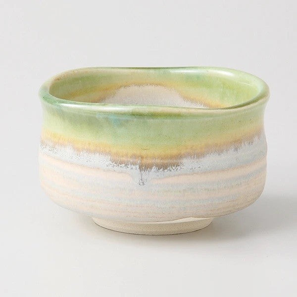 Warabai Grey Glaze Matcha Bowl