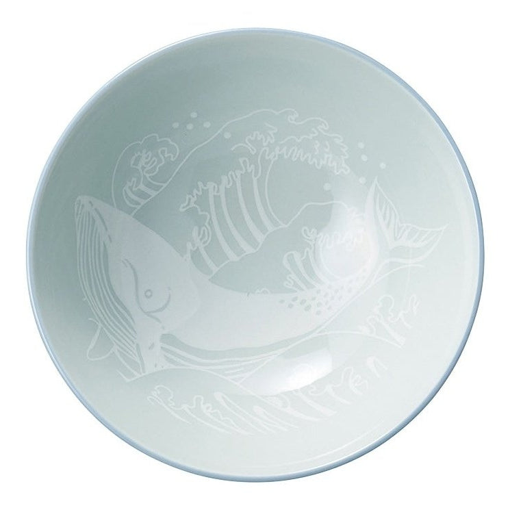 Whale Sunrise Med. Rice Bowl 11.5D