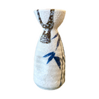White Shino Bamboo Tokkuri Sake Bottle