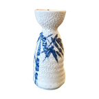White Shino Bamboo Tokkuri Sake Bottle