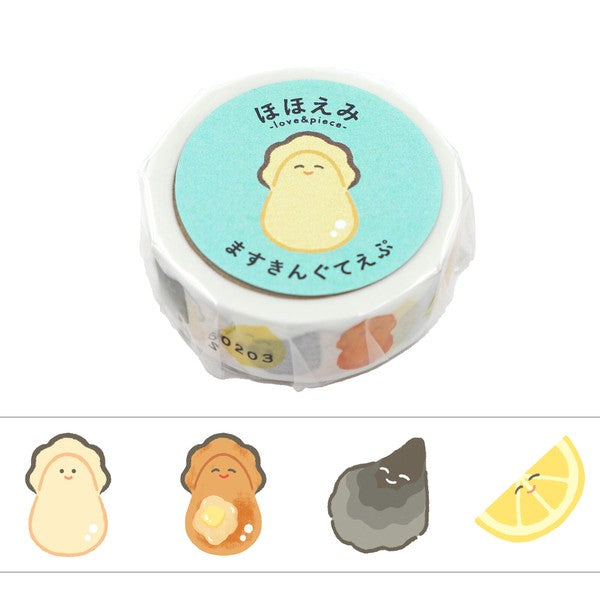 World Craft Hohoemi washi tape roll with oyster design