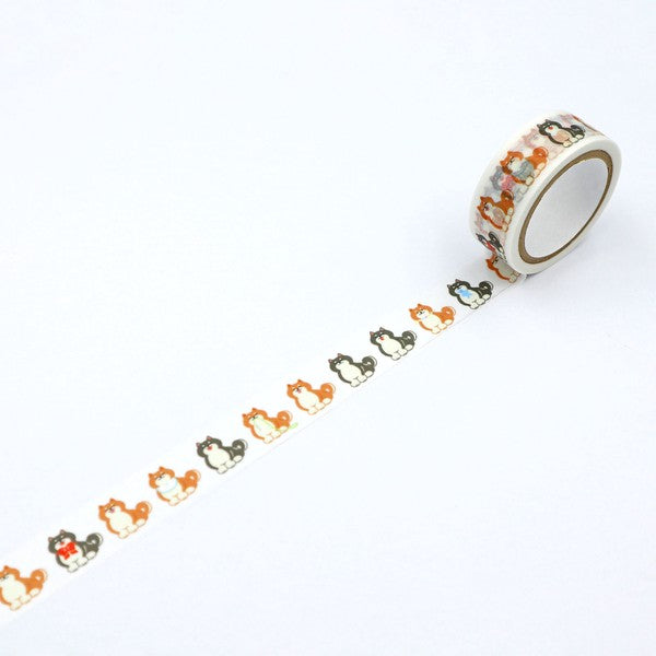 World Craft Hohoemi Masking Tape - Shiba Inu