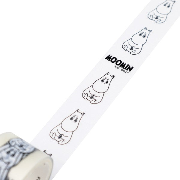World Craft Moomin Face Clear Tape - Thinking