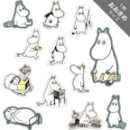 World Craft Moomin Face Flake Stickers - Ennui