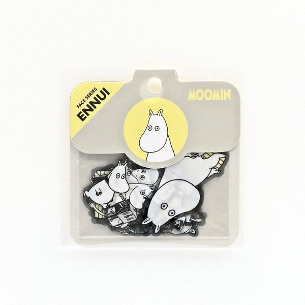 World Craft Moomin Face Flake Stickers - Ennui