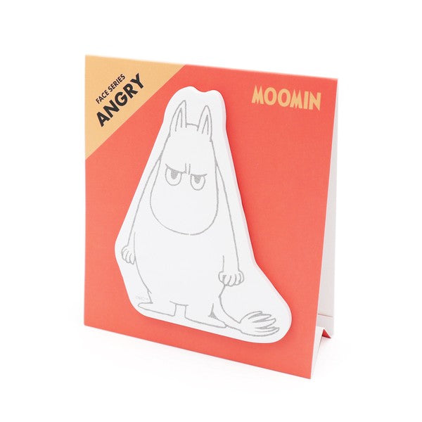 World Craft Moomin Face Sticky Notes - Angry
