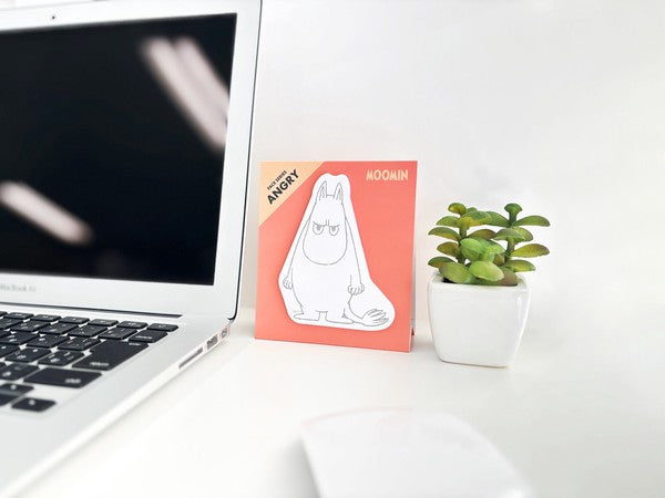 World Craft Moomin Face Sticky Notes - Angry