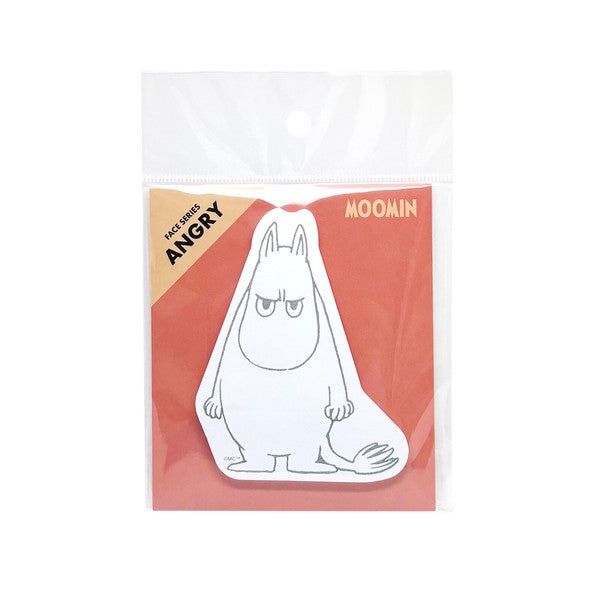 World Craft Moomin Face Sticky Notes - Angry