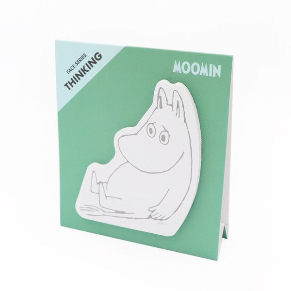 World Craft Moomin Face Sticky Notes - Thinking