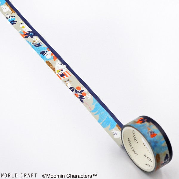 World Craft Moomin Masking Tape - Forest Grey
