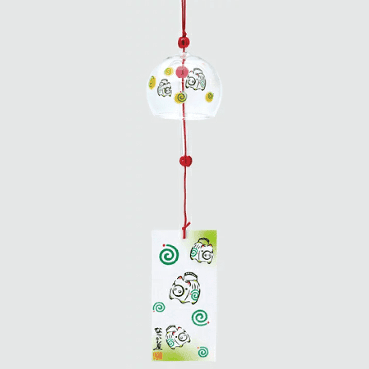 Yakushigama Pig Glass Wind Chime