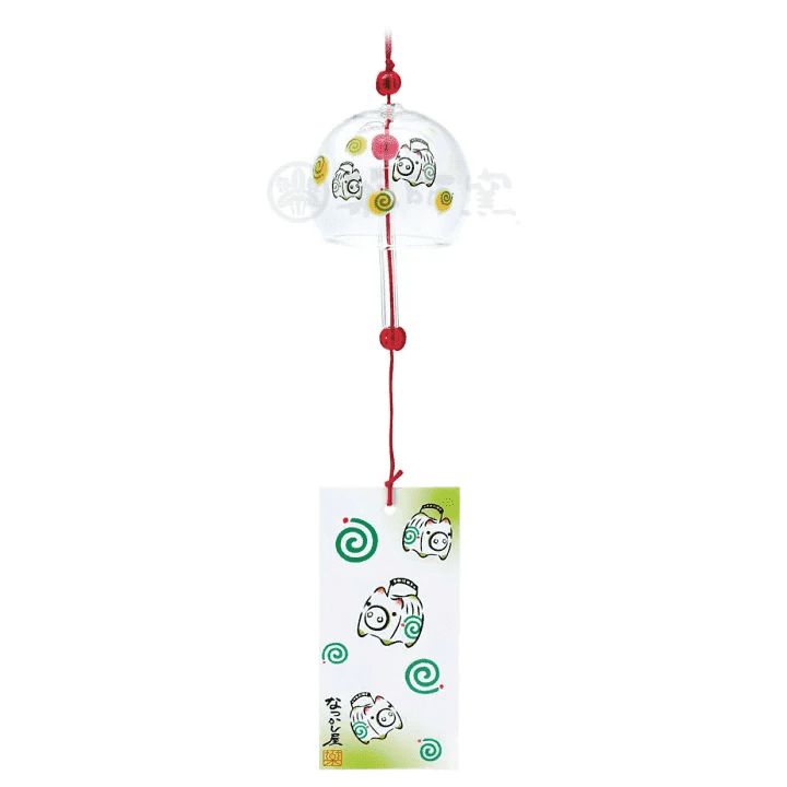 Yakushigama Pig Glass Wind Chime