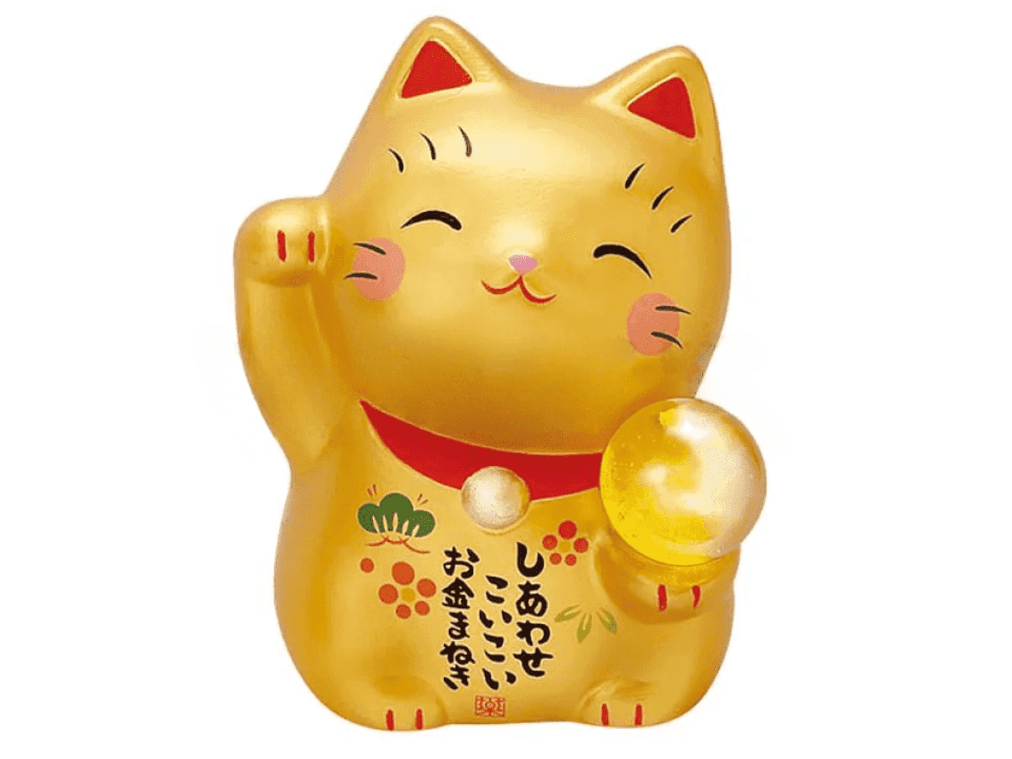 Yakushigama Small Beckoning Cat Figurine