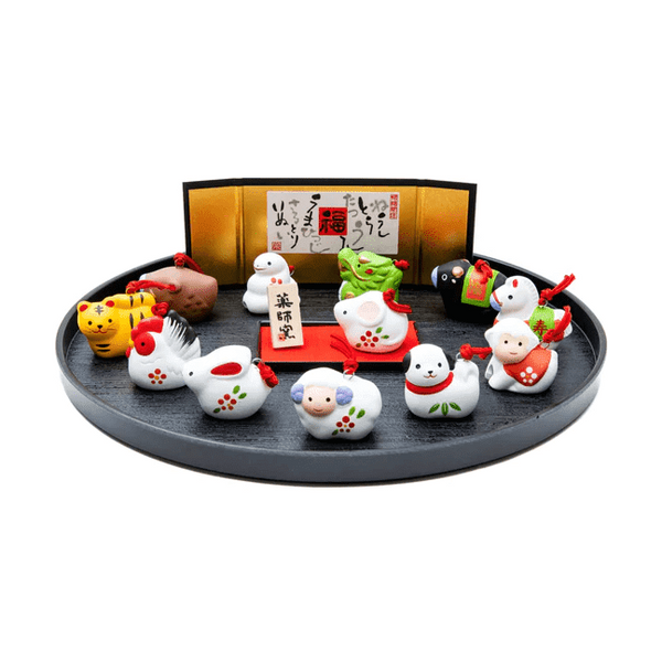 Yakushigama 12 Zodiac Animal Ornament Set | Minimaru