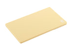 Beige Yoshikawa antibacterial elastomer cutting board side angle