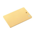 Beige Yoshikawa chopping board with hanging hole and textured surface