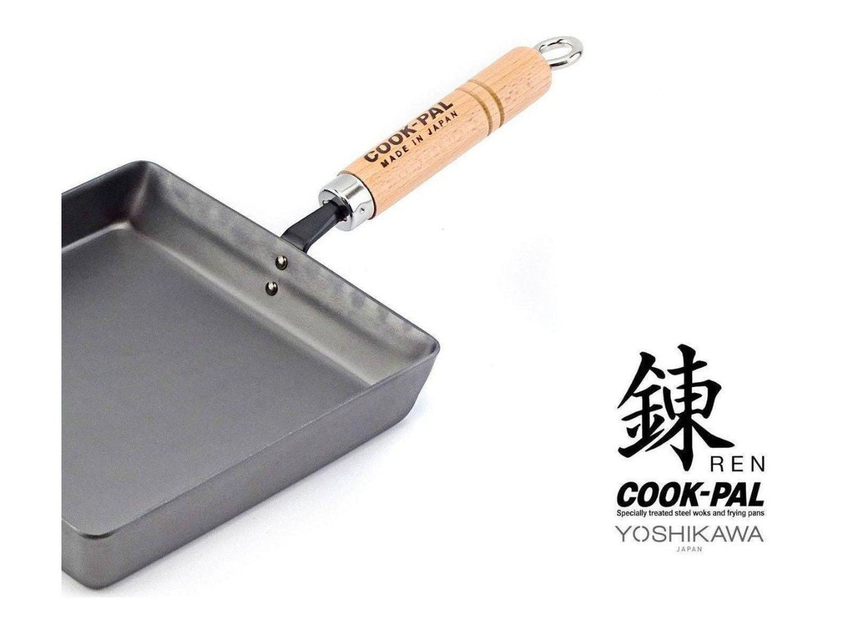 1pc Japanese Omelette Pan (8''x6.1''): Cast Iron  Tamagoyaki Egg Pan