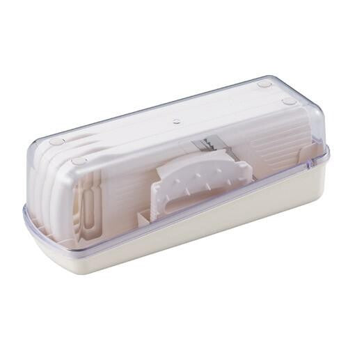 Yoshikawa Daily Slicer plates stored inside the clear-lidded case