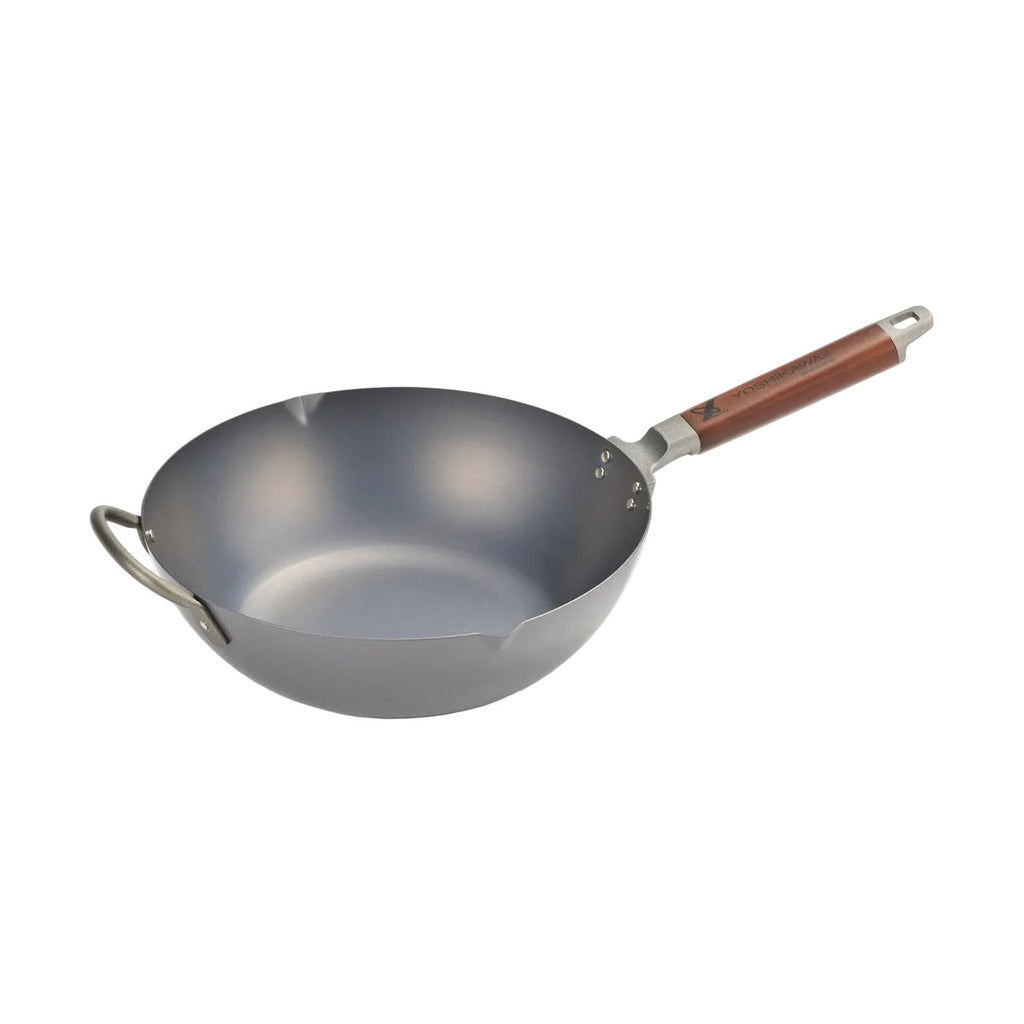 Yoshikawa Nitrided Iron Wok 33cm