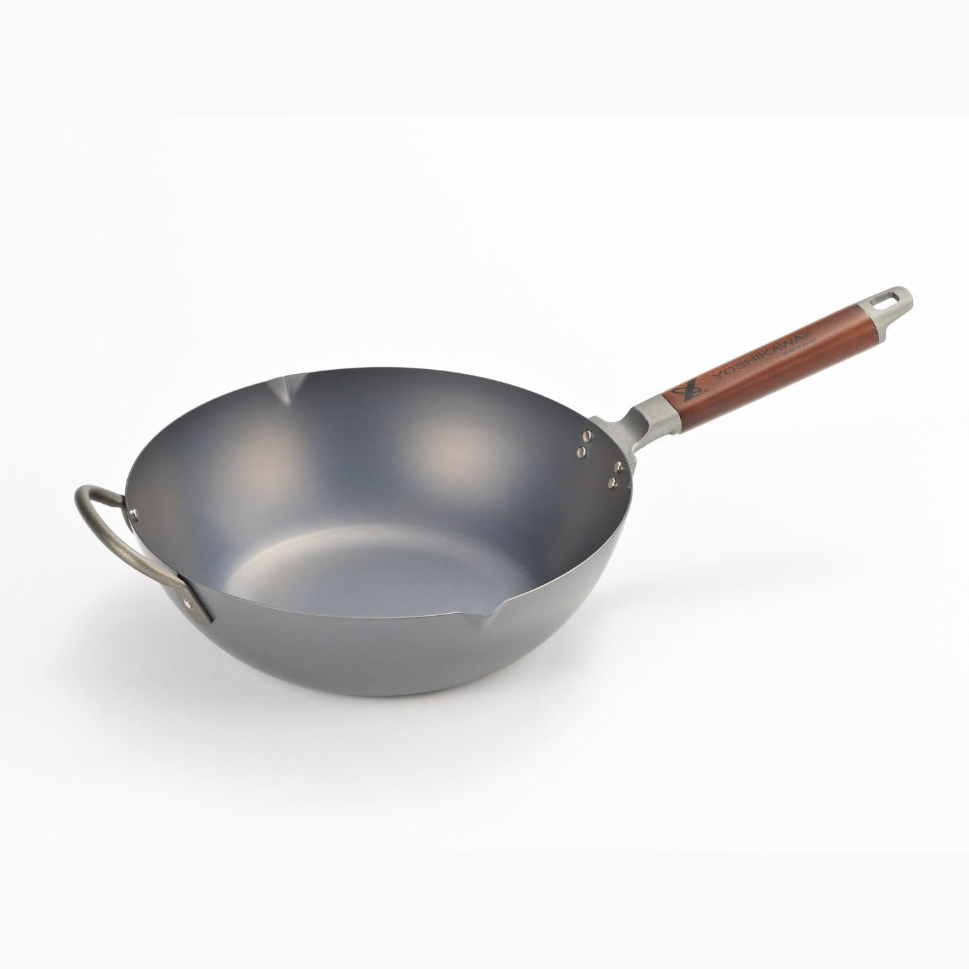 Yoshikawa Nitrided Iron Wok 33cm