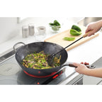 Yoshikawa Nitrided Iron Wok 33cm