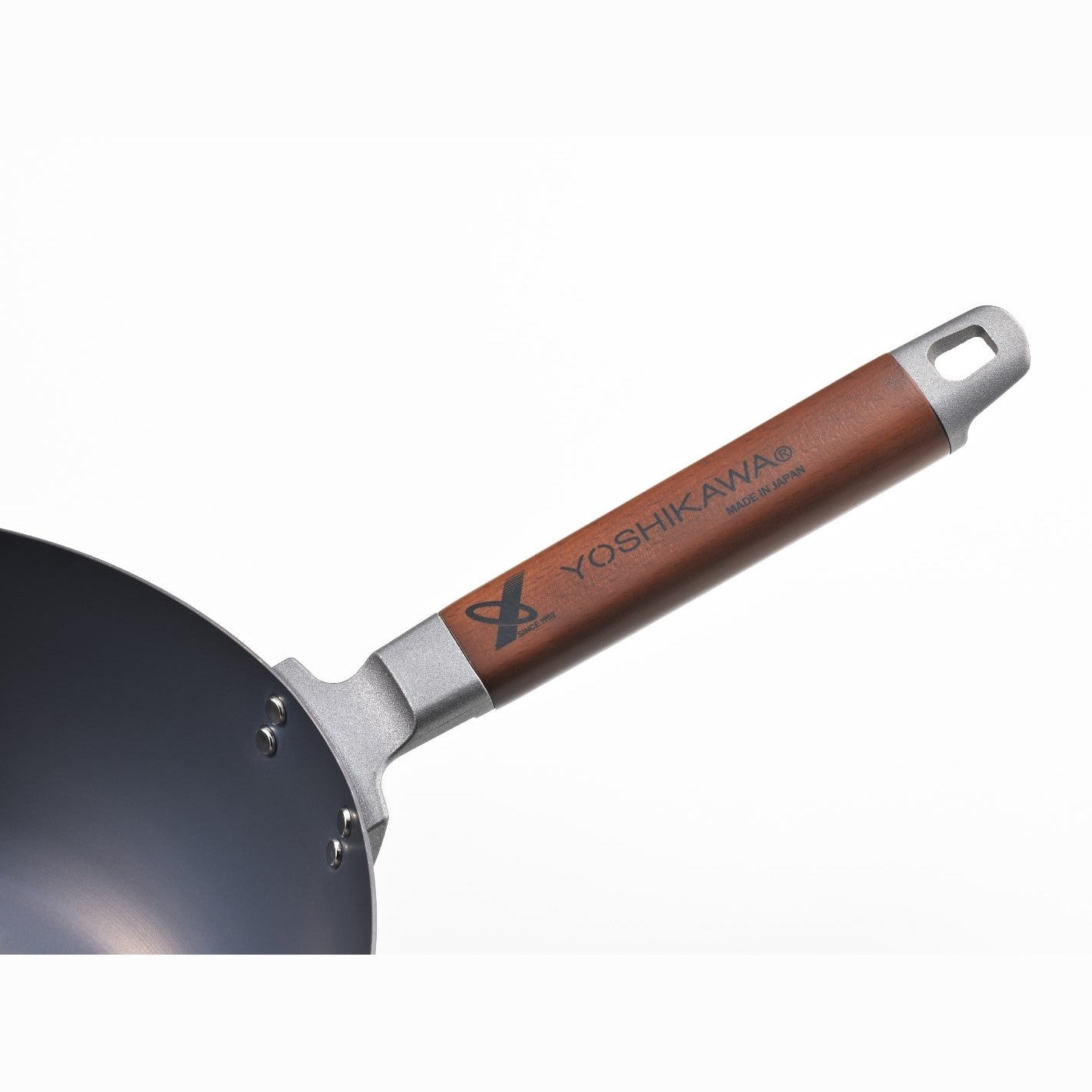 Yoshikawa Nitrided Iron Wok 33cm