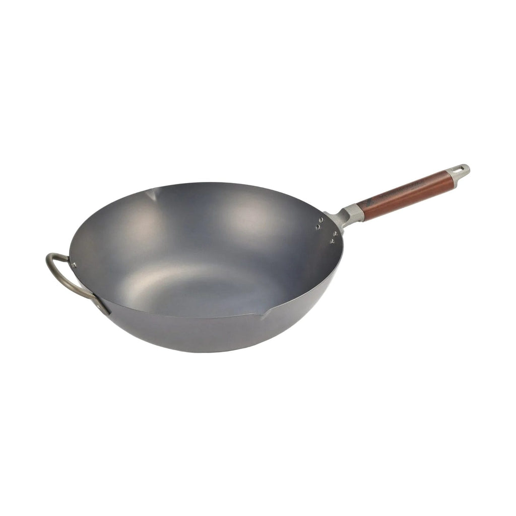 Yoshikawa Nitrided Iron Wok 36cm