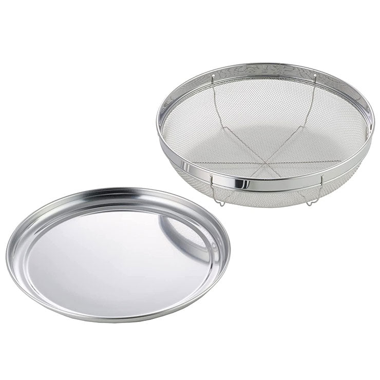 Yoshikawa Shokudoraku Drain Bowl & Tray Set 25cm