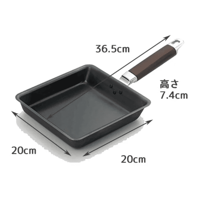 Yoshikawa Wide IH Tamagoyaki Omelette Pan 365 x 200 x 74mm